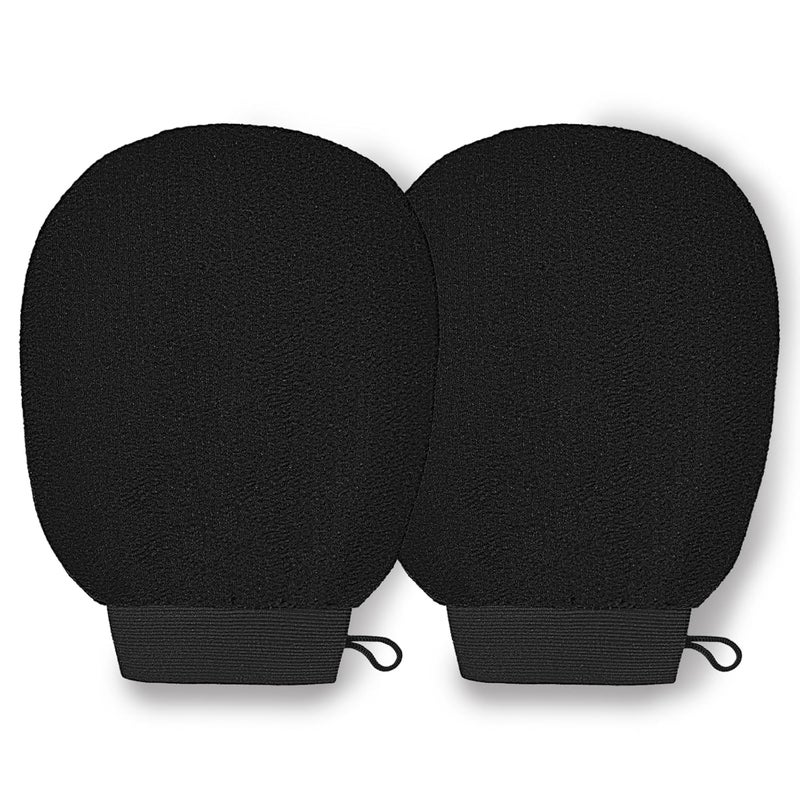 Tandoler Ultra Thin Version Exfoliating Glove(2pc)-Remove Unnecessary Dead Skin and Exfoliator（Black2） - Image 1